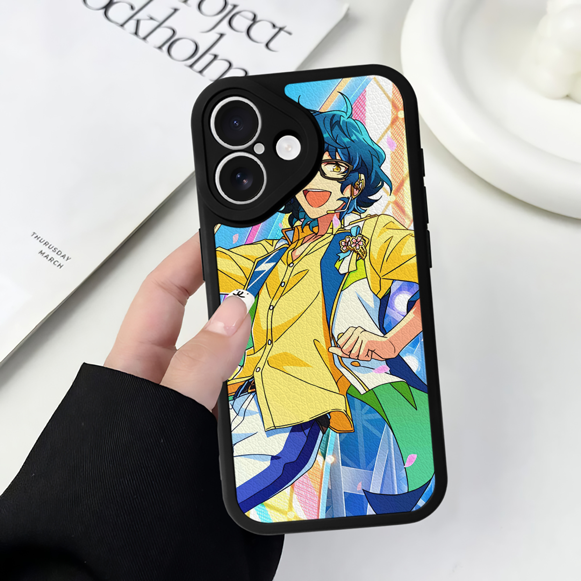 （画像用） あんさんぶるスターズ! Ensemble Stars 【iPhone 16シリーズ対応】シリコンスマホケース（レザー調） 材質：シリコン